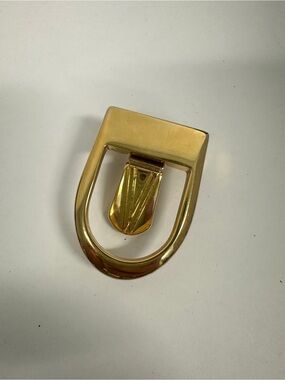vintage gold-tone designer belt buckle made in italy